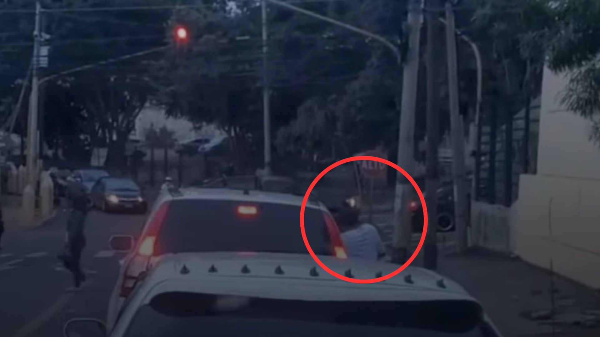 Graban a presunto ladrón haciendo de las suyas en horas de tráfico en Tegucigalpa
