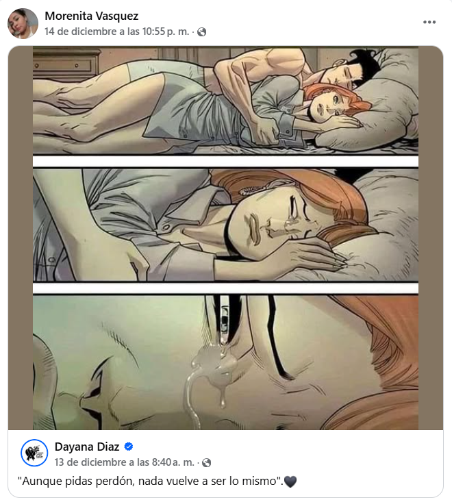 Captura de pantalla en la que se lee la publicación