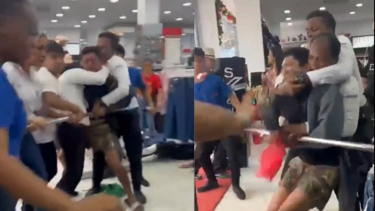 Video: Agarran infraganti a sujeto que intentaba robar en tienda en La Ceiba