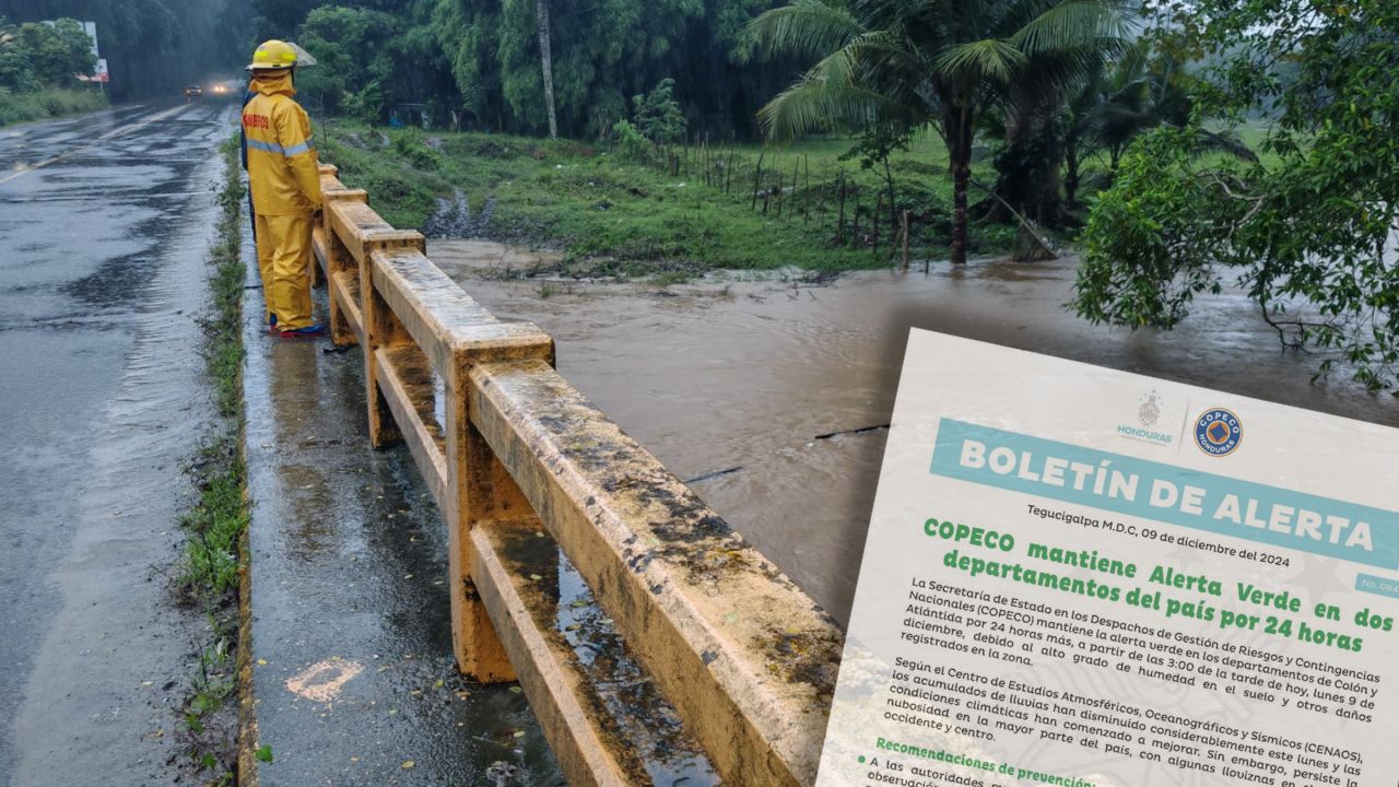 Estos departamentos se mantienen en alerta verde por humedad y daños: Copeco