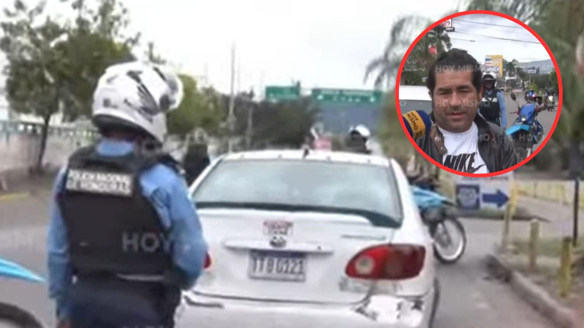 'Bebimos poquito': conductor de taxi y acompañante se quedan dormidos en la unidad en bulevar Suyapa