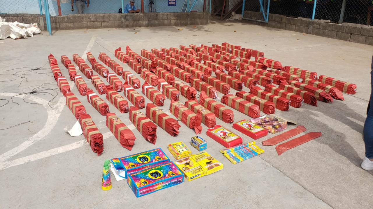 Decomisan cargamento de pólvora valorado en 30 mil lempiras en esta colonia de Tegucigalpa