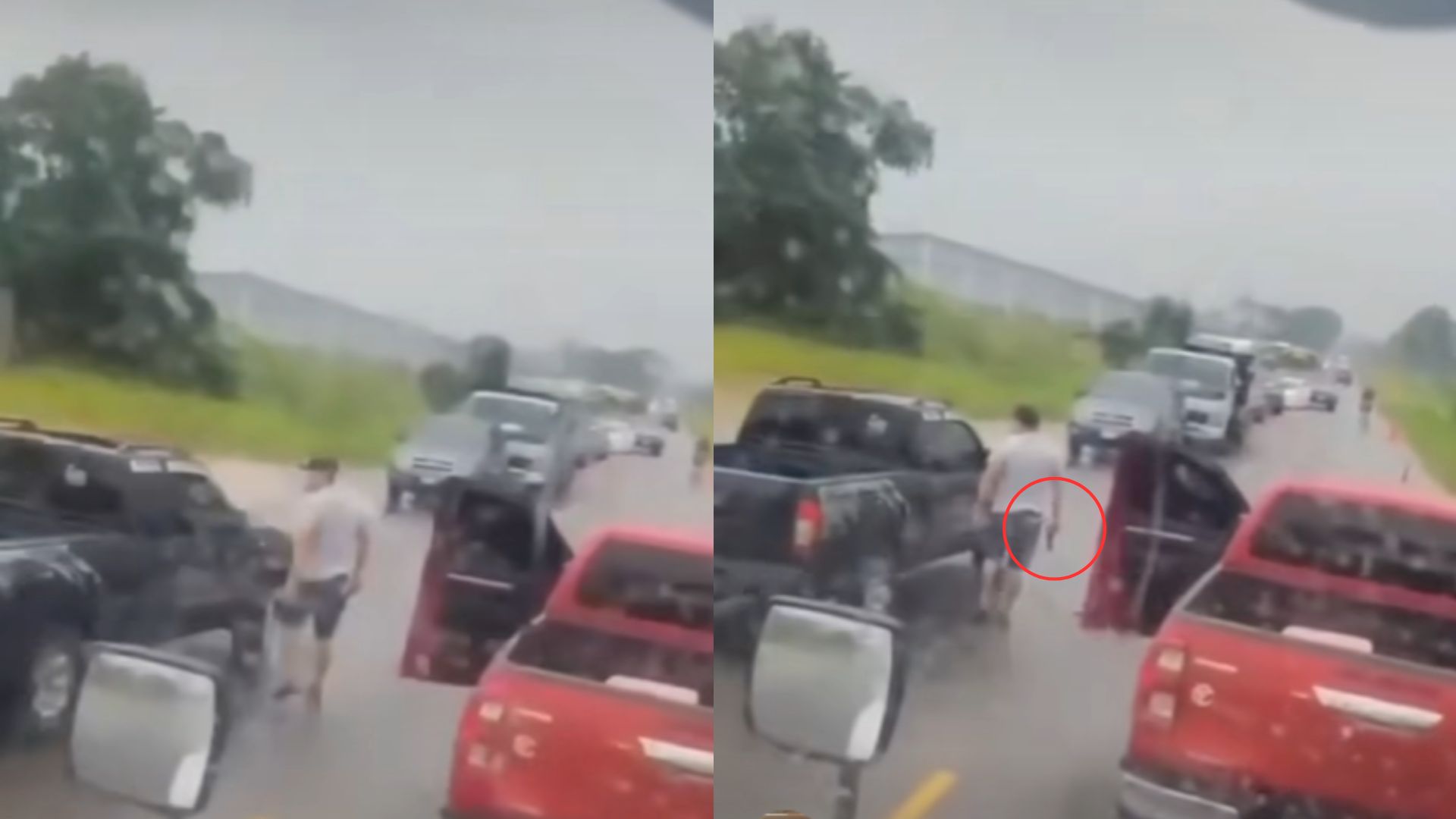 VIDEO: Hombre se enfrenta en el tráfico y le dispara a otro conductor en la CA-13