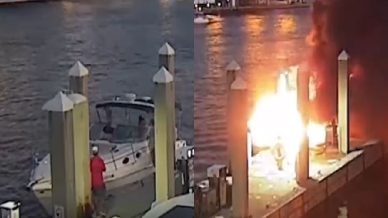 Vídeo: así fue el momento de la explosión de un barco, ¿hubo sobrevivientes?