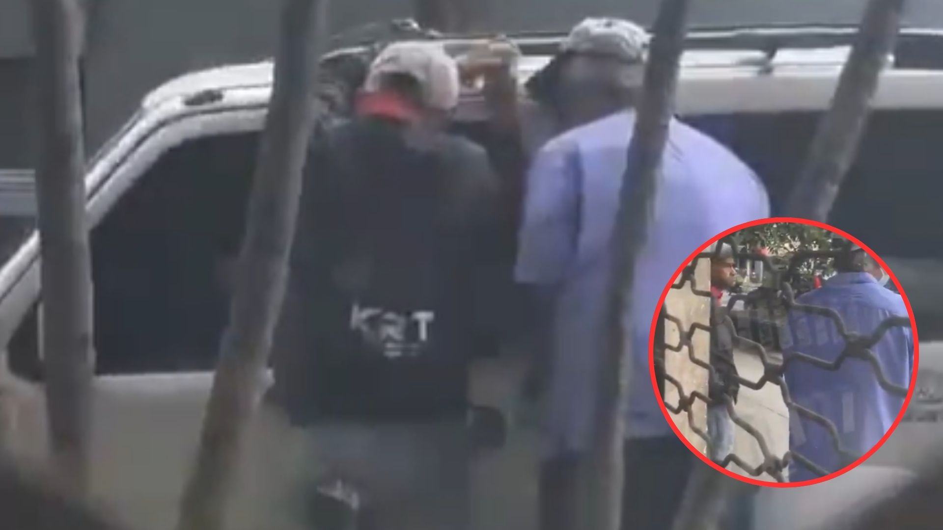 ¿Los ha visto? Exponen a dos señores robando partes de carro en Comayagüela