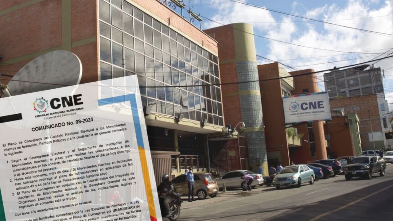CNE extiende plazo para subsanar inconsistencias de movimientos