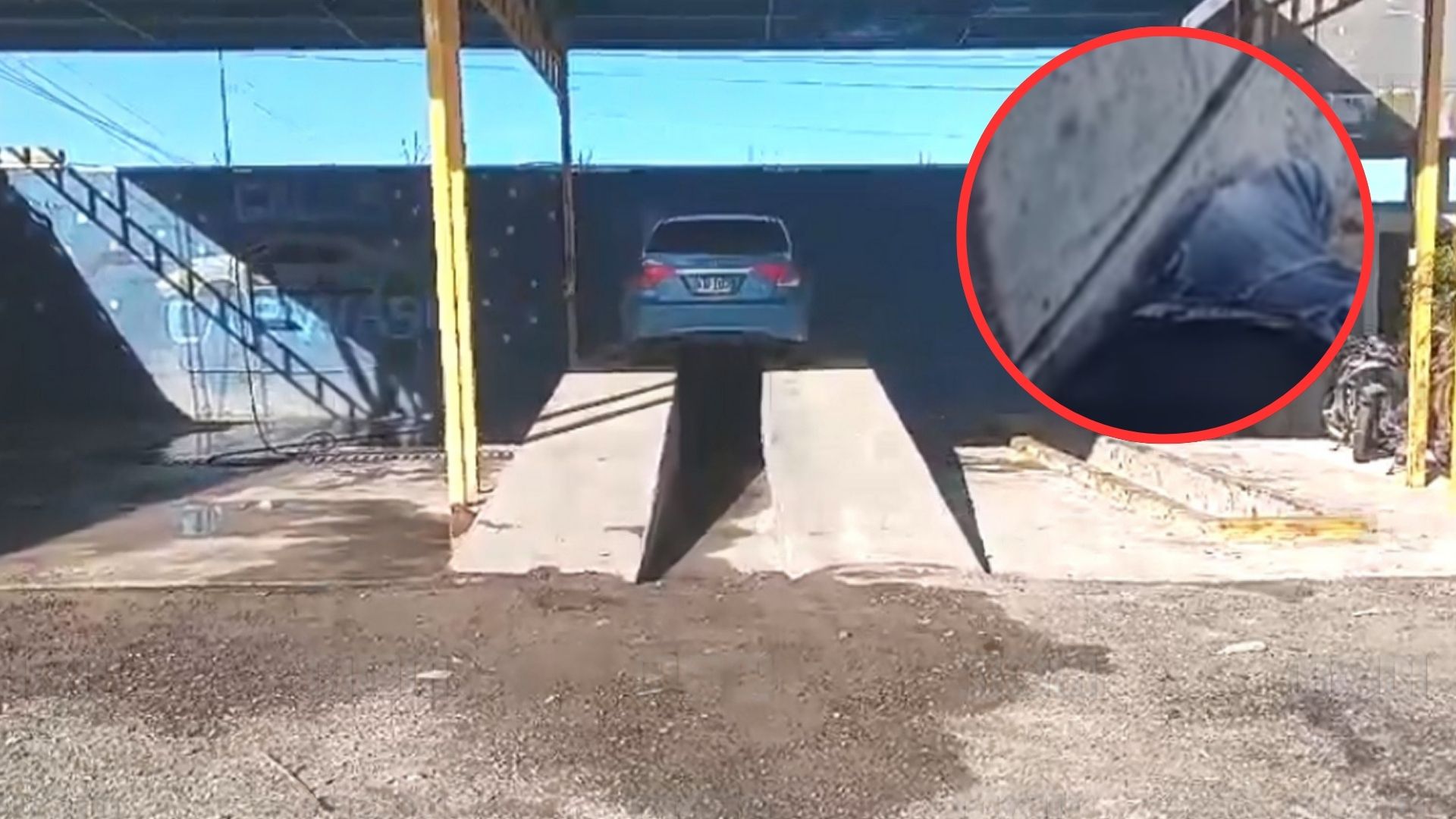 Joven muere arrollado por compañero que estacionaba carro en carwash en Choluteca