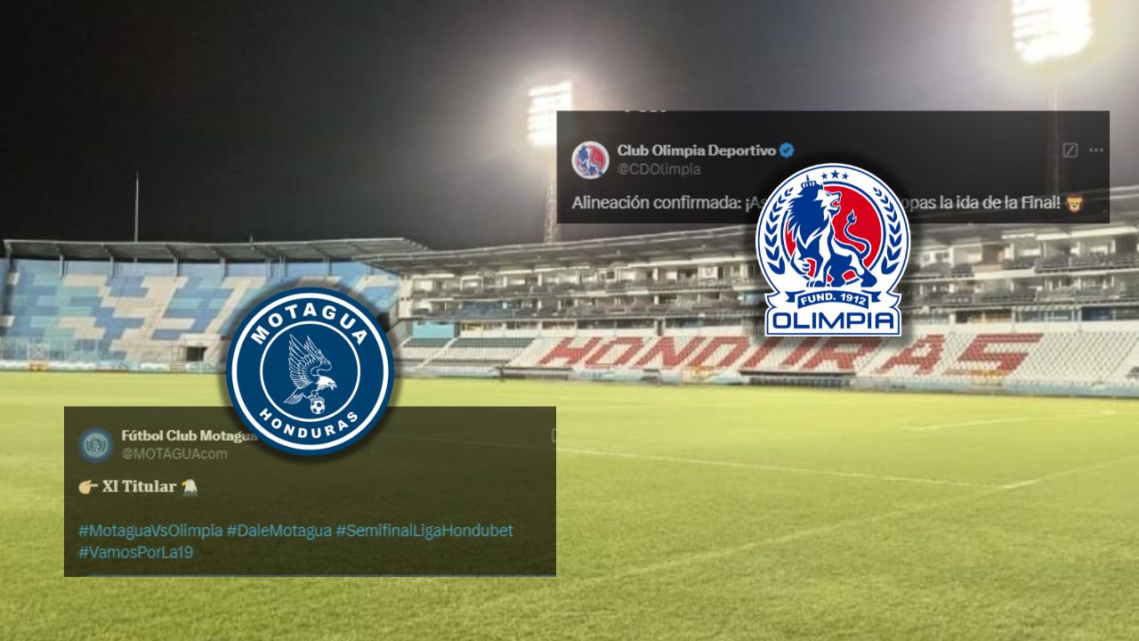 Motagua vs. Olimpia: Confirmadas las alineaciones para la ida de la gran final