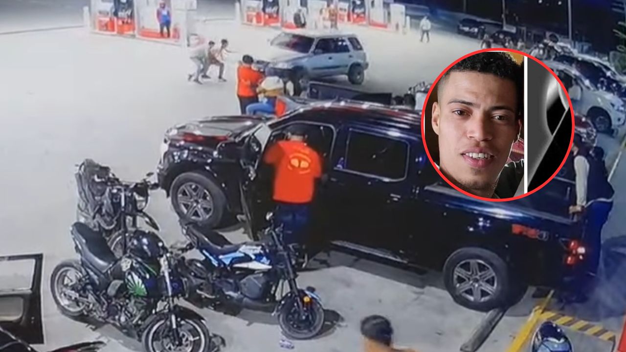 Cámara capta cuando vehículo arrolla hasta matar a joven en gasolinera en Comayagua