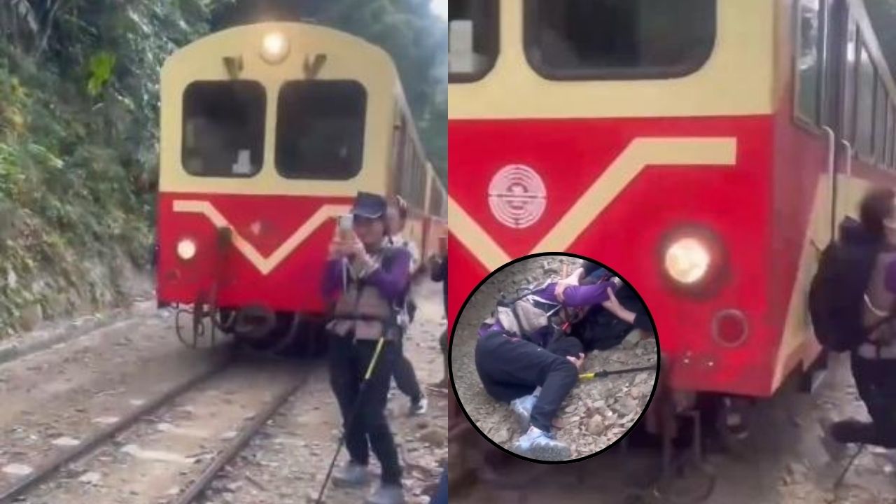 Graban cómo mujer es atropellada por un tren mientras se tomaba una 'selfi'