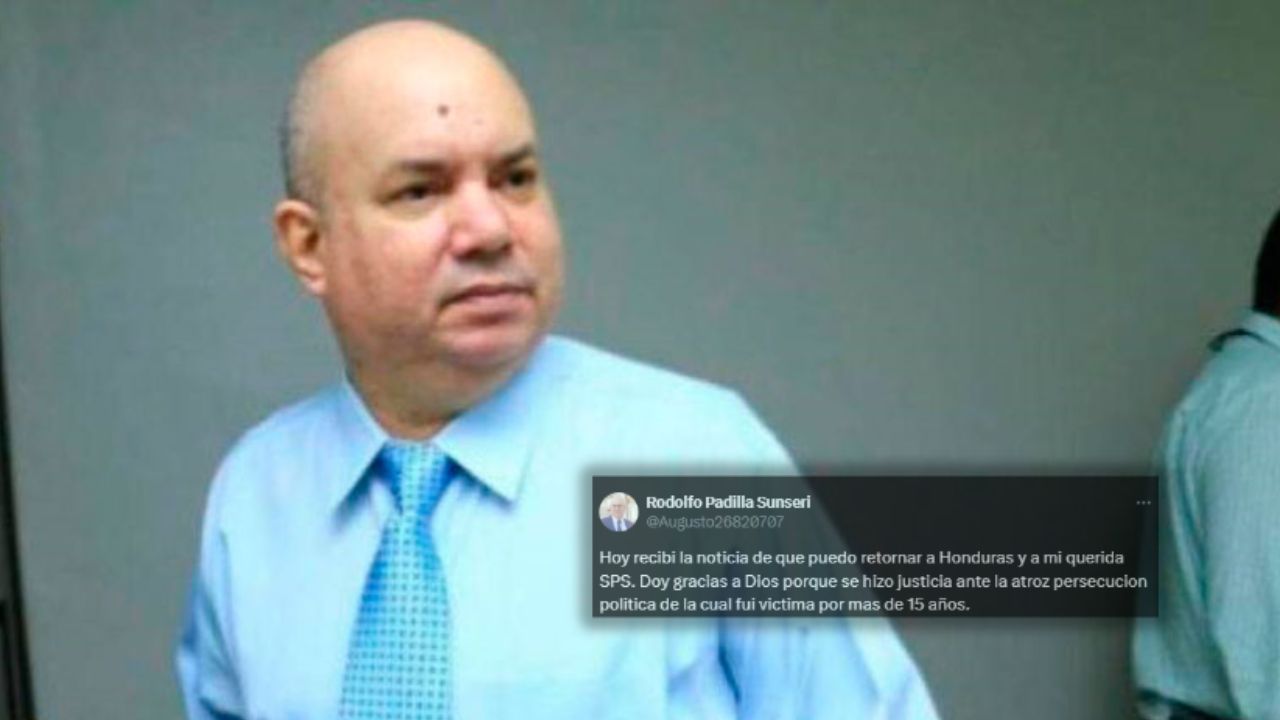 Rodolfo Padilla Sunseri anuncia su regreso a Honduras; Rixi Moncada le da 'bienvenida'