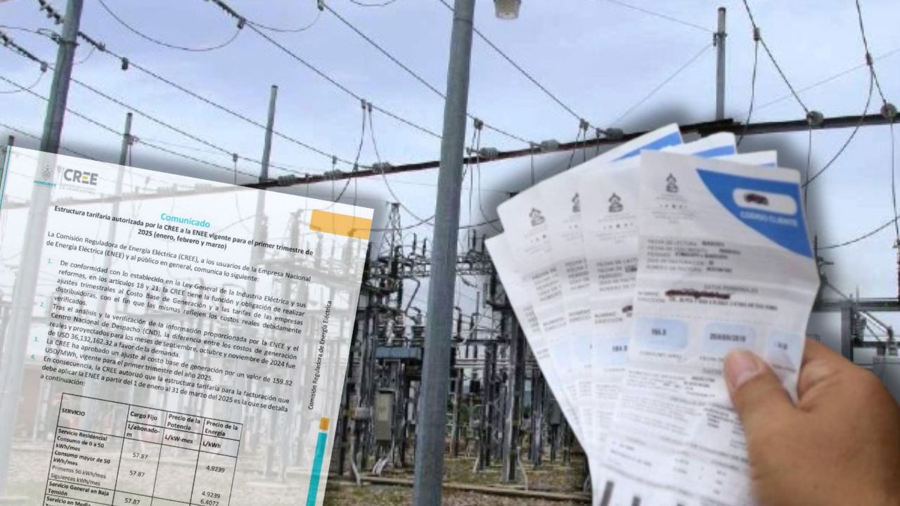 Tarifa de energía eléctrica estará congelada el primer trimestre de 2025