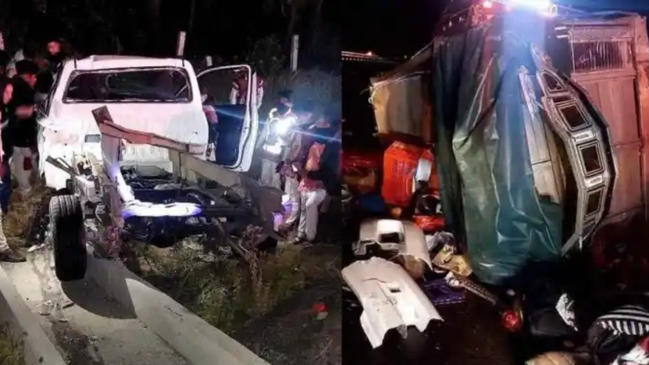Tráiler embiste camioneta con peregrinos que regresaban de visitar a la Virgen