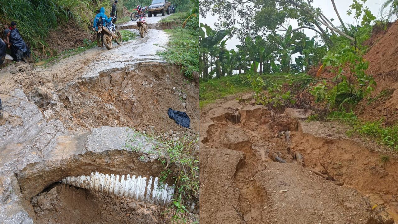 Comunidades incomunicadas, derrumbes y familias afectadas deja lluvias en la zona norte de Honduras