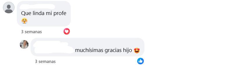 Captura de pantalla donde se lee el mensaje