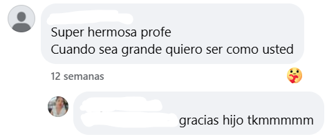 Captura de pantalla donde se lee el mensaje