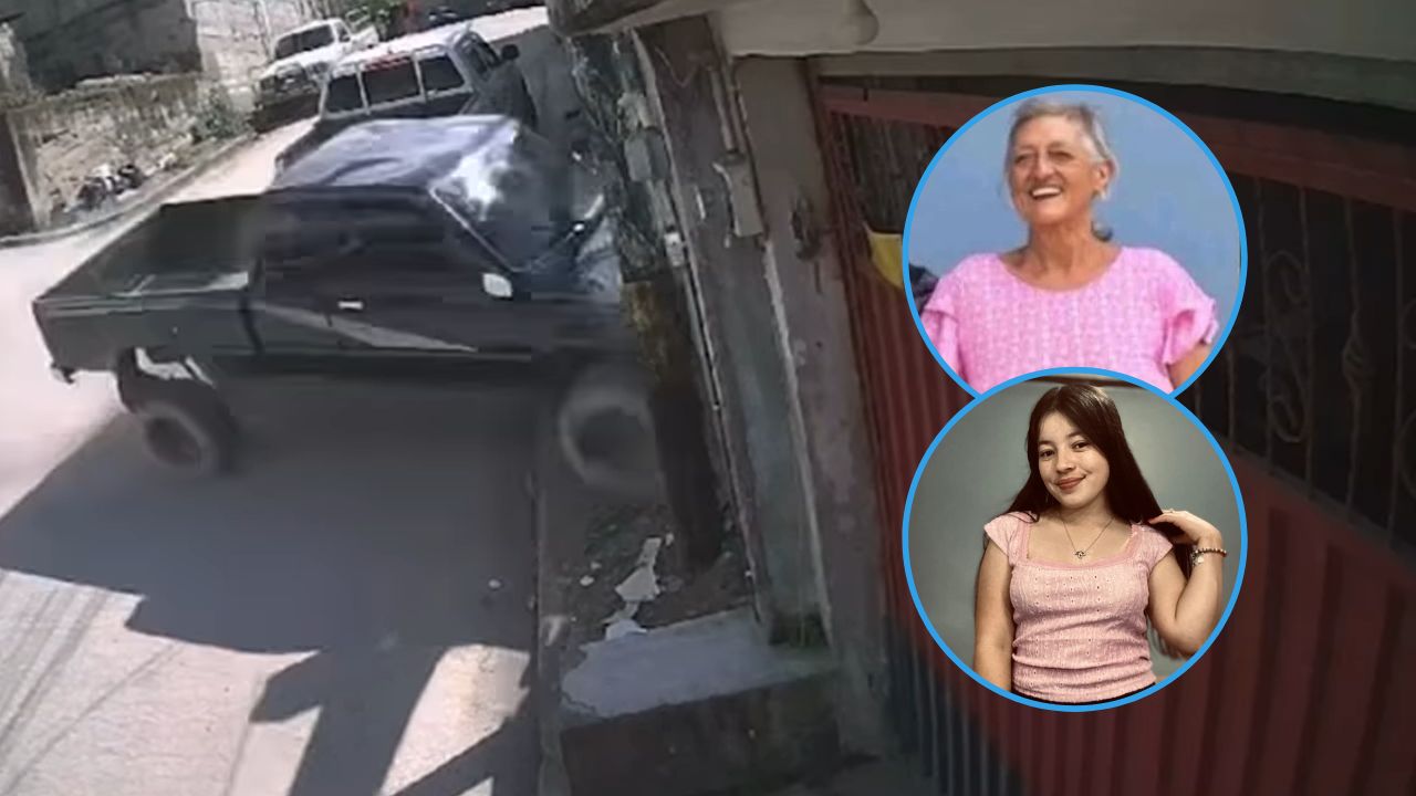 Revelan video del accidente en que murieron abuela y nieta en Lempira