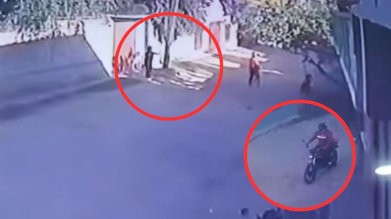 Sale a la luz video de cómo jovencita fue asaltada por motociclista en Comayagua