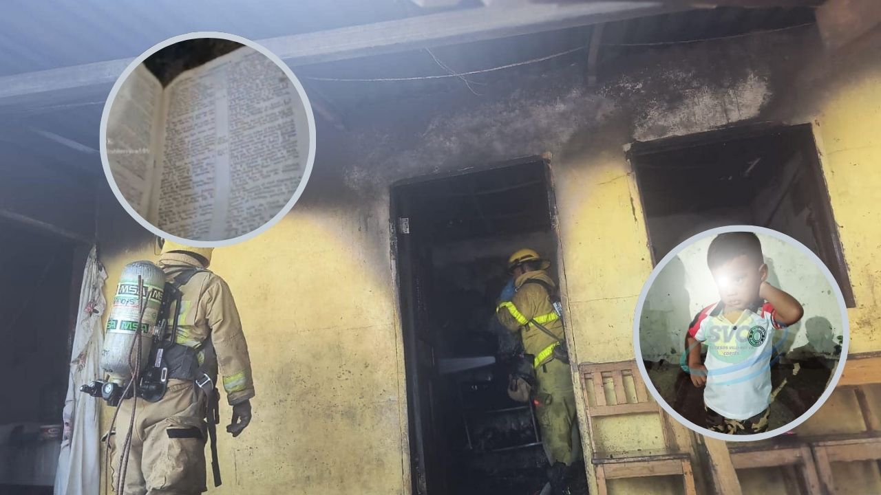 VIDEO: Biblia queda intacta en incendio que cobró la vida de un niño de 2 años en La Ceiba