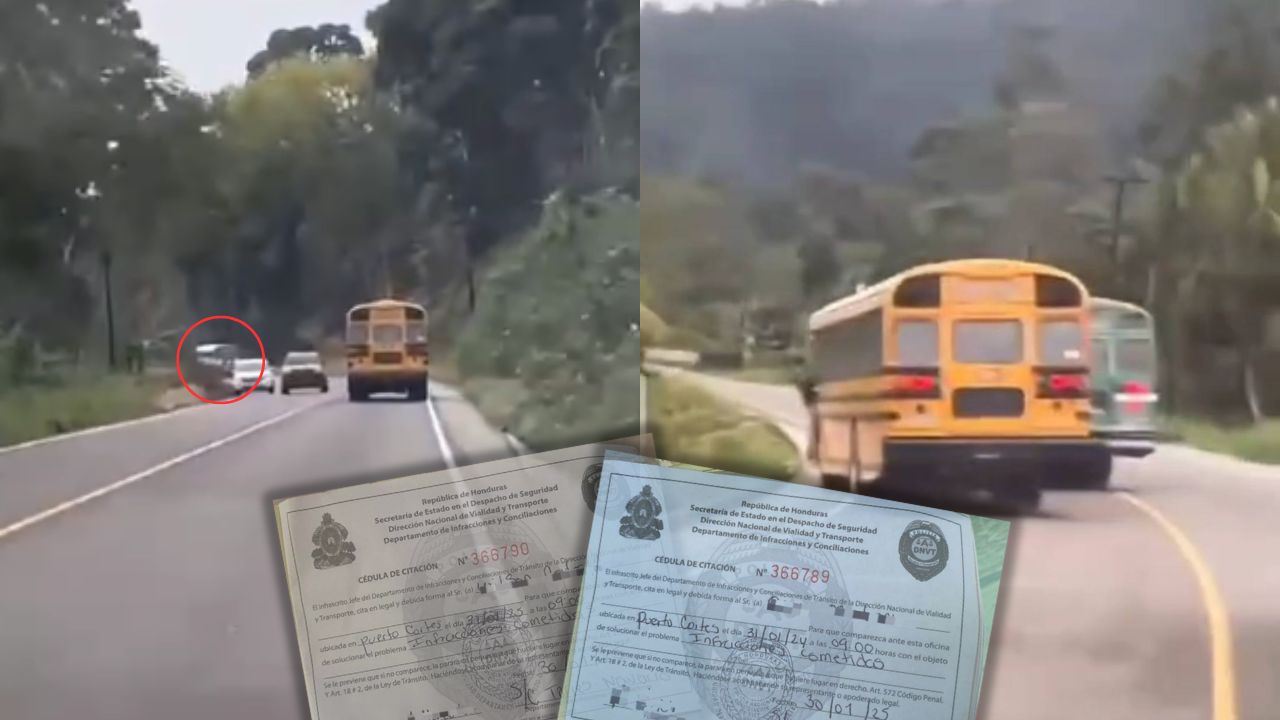 Buses son evidenciados 'peleando línea'; conductores son sancionados