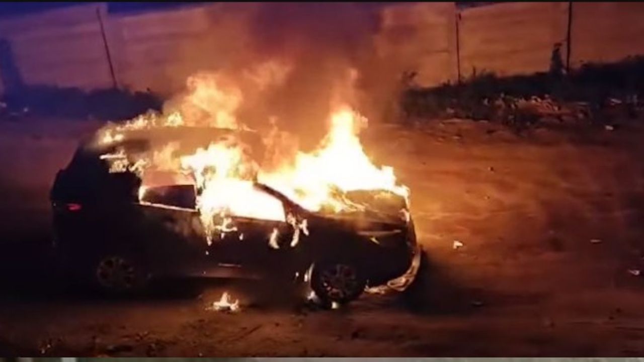 Este sería el posible motivo de  camioneta incendiada en San Pedro Sula