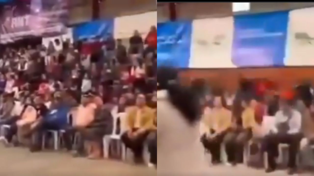 Graban como cae una gradería con unas 50 personas, ¿hubo víctimas?
