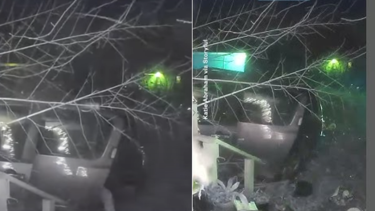Video: Mujer se salva de milagro tras impacto de vehículo en su vivienda