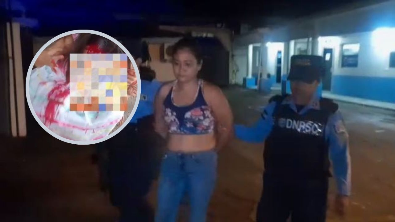 Capturan a hondureña por herir a su hija con un plato de vidrio, hecho grabado en video
