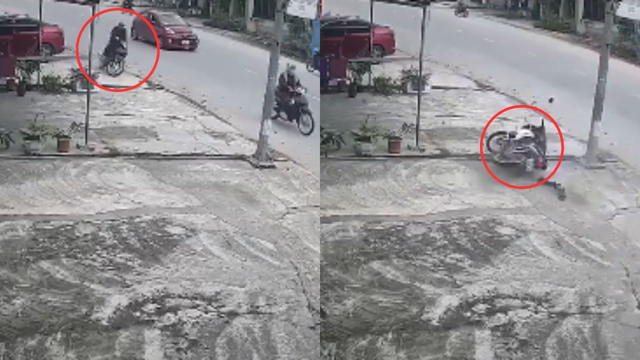 Video: motociclista se estrella contra poste a alta velocidad, ¿sobrevivió o murió?