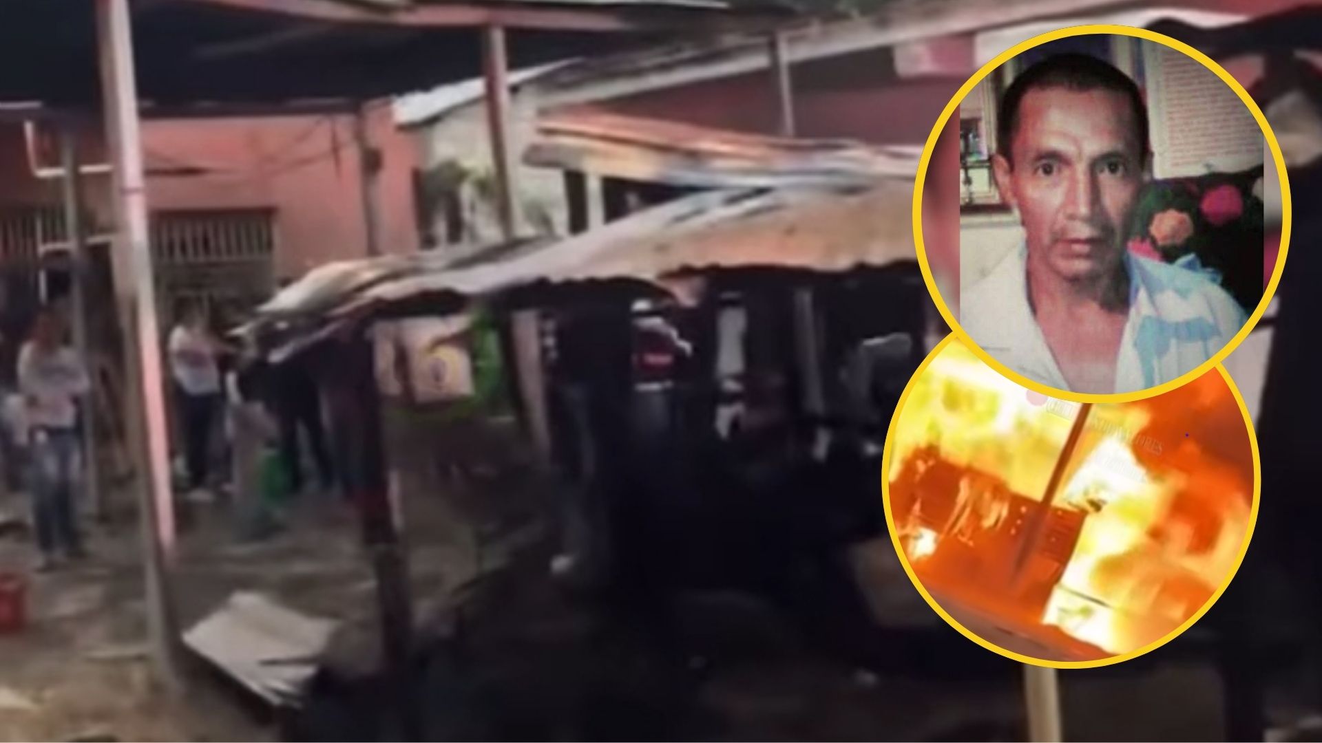 Así fueron los últimos instantes de hondureño que murió carbonizado en su negocio