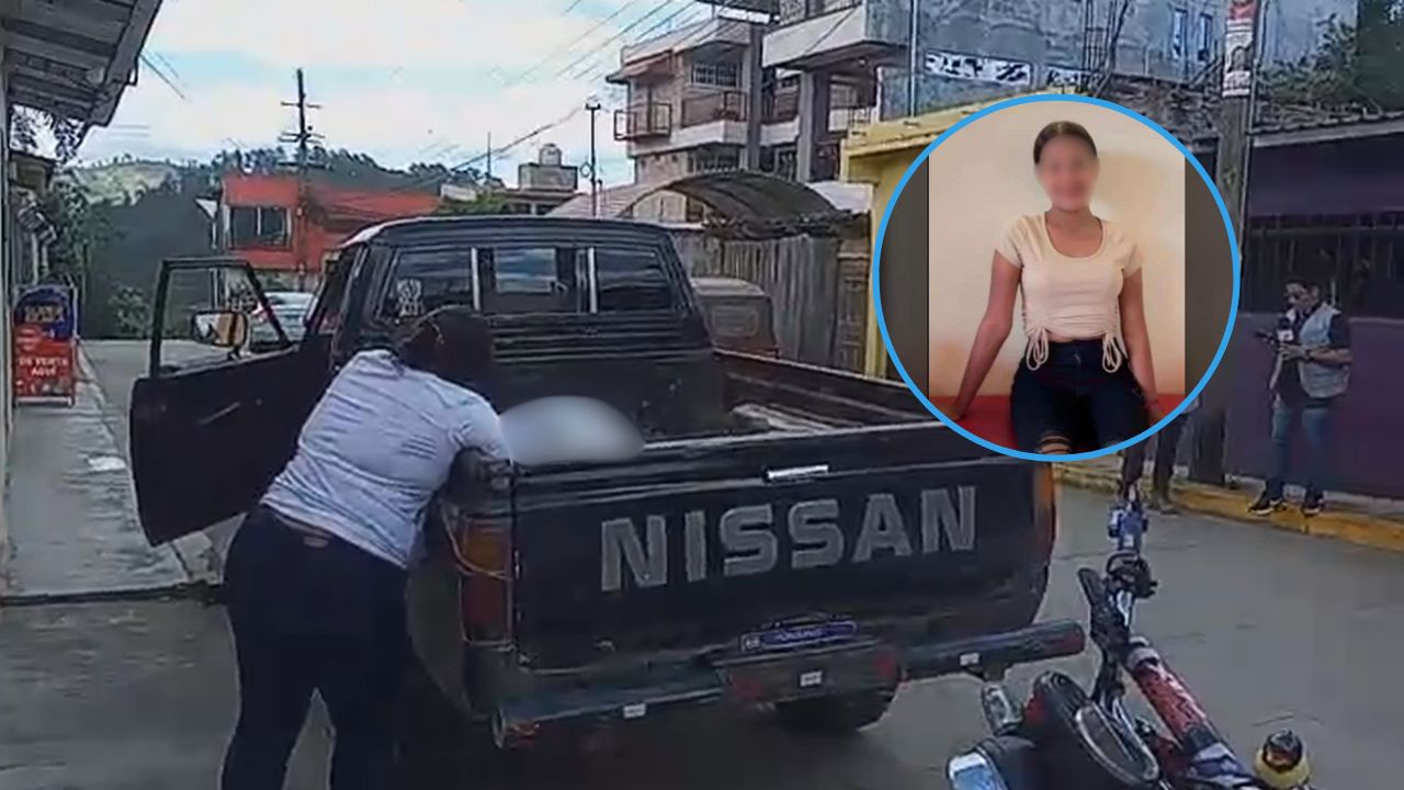 Video revela los últimos minutos de jovencita que murió al caer de la paila de un carro en Olancho