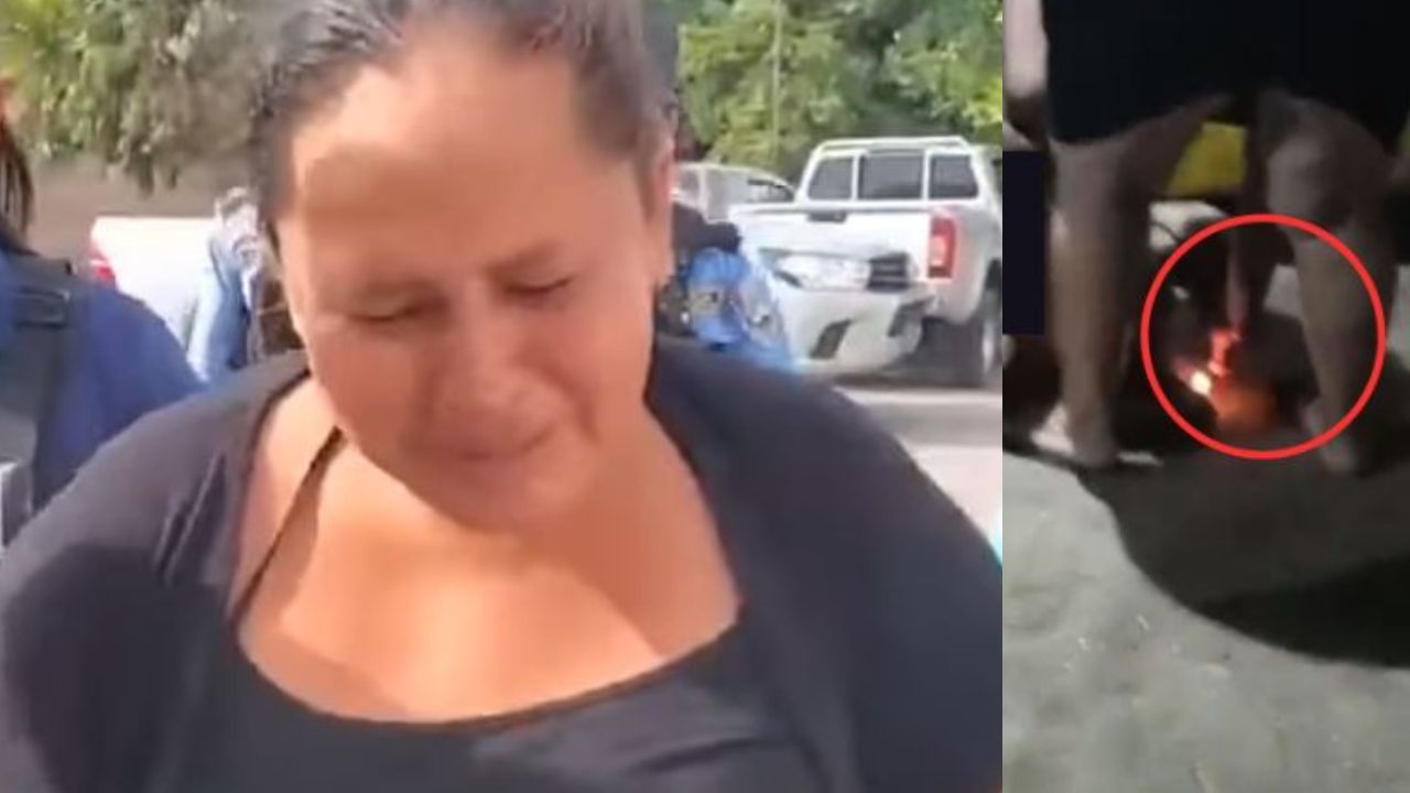 Desconsolada y arrepentida: así lució hondureña capturada por quemar pie de su hija