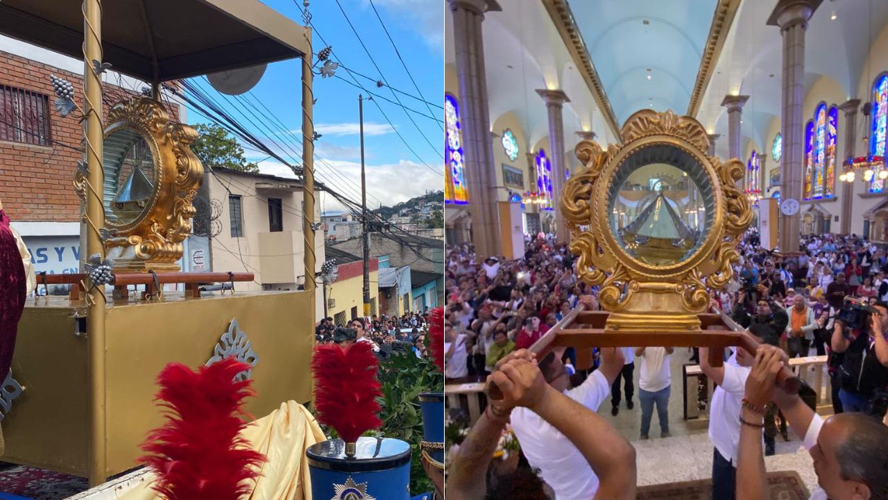 Así fue el inicio de la Novena en honor a la Virgen de Suyapa por sus 278 años de hallazgo