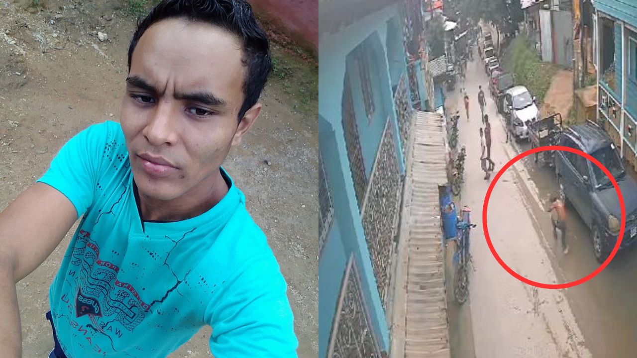 Sale a la luz video de joven en Roatán prendido en llamas tras ser rociado con gasolina
