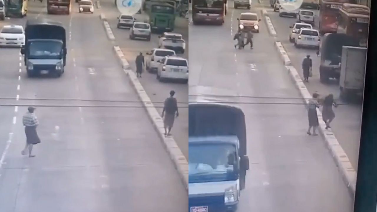 VIDEO: Sicario disfrazado de señora mata a hombre en plena avenida
