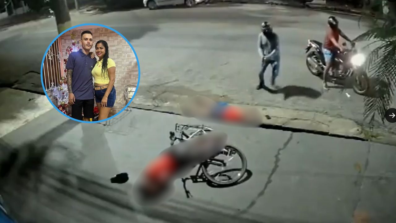 VIDEO: sicarios en moto matan a pareja que paseaba en bicicleta