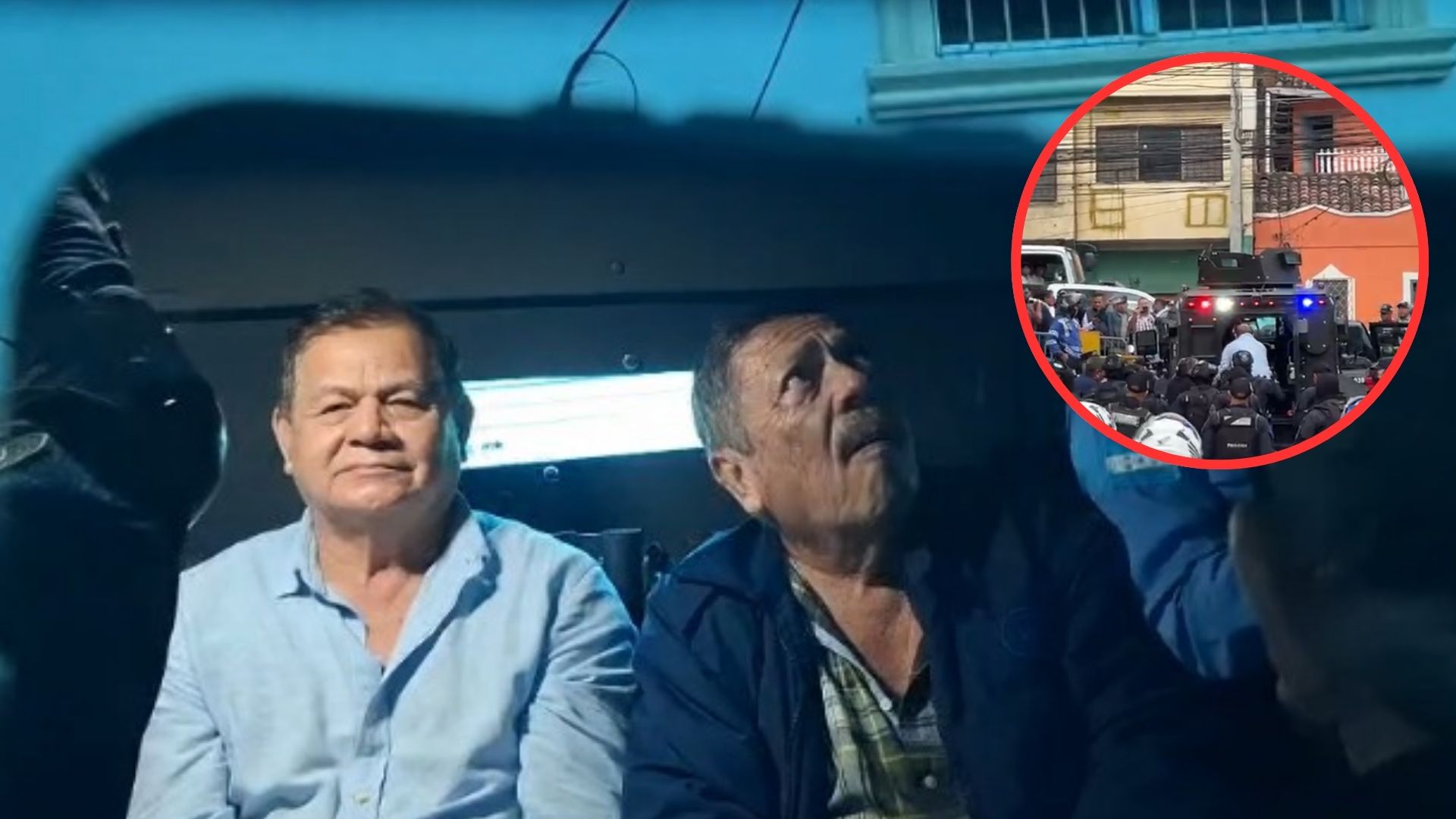 Así fue el traslado de Romeo Vásquez Velásquez y otros dos oficiales a Centro Penal de Támara