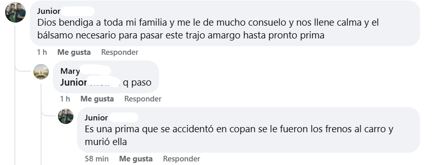 Captura de pantalla de la publicación