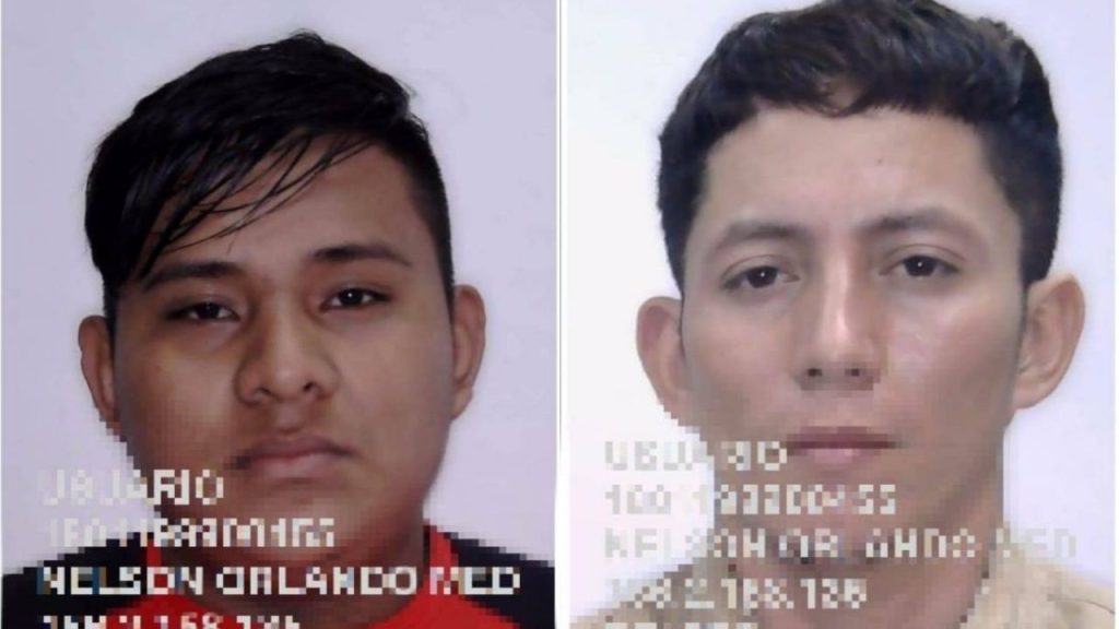 Fotografía de las víctimas viendo al frente