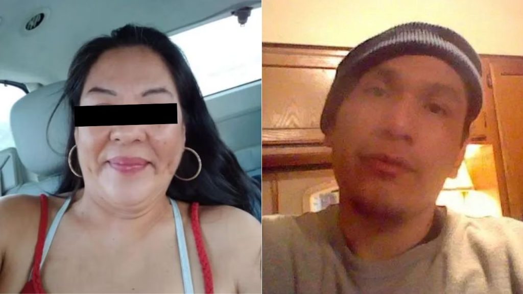 A la izquierda, la mujer; a la derecha, el hombre que fue asesinado