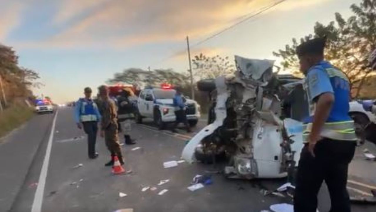 Dos hombres muertos y uno herido deja accidente vial en carretera a Olancho