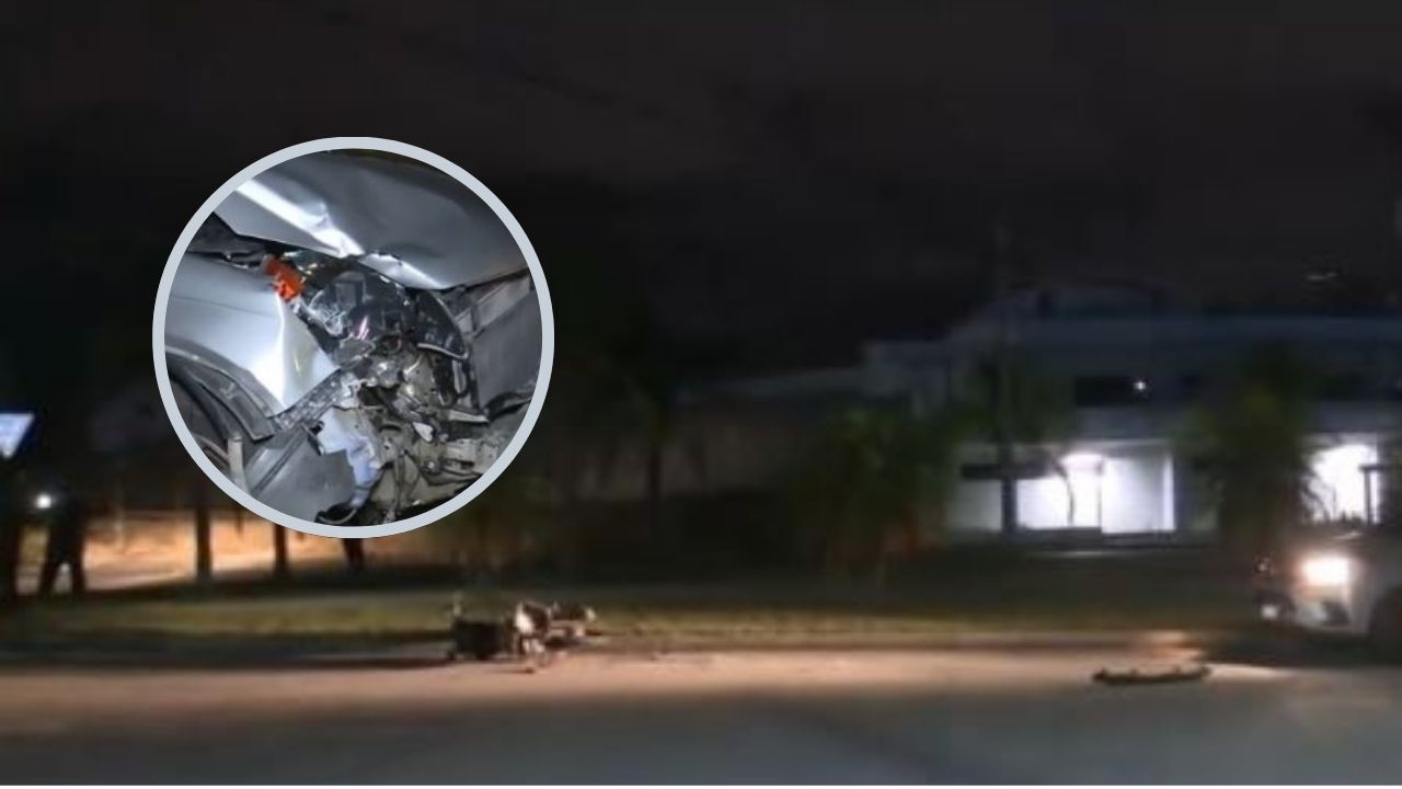 VIDEO: Conductor bolo arrolla a pareja y arrastra su motocicleta en Tegucigalpa