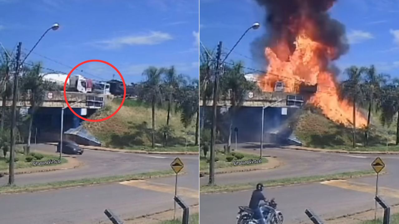 Camión busca rebasar a otro y se estrella contra cisterna; se detonó una explosión