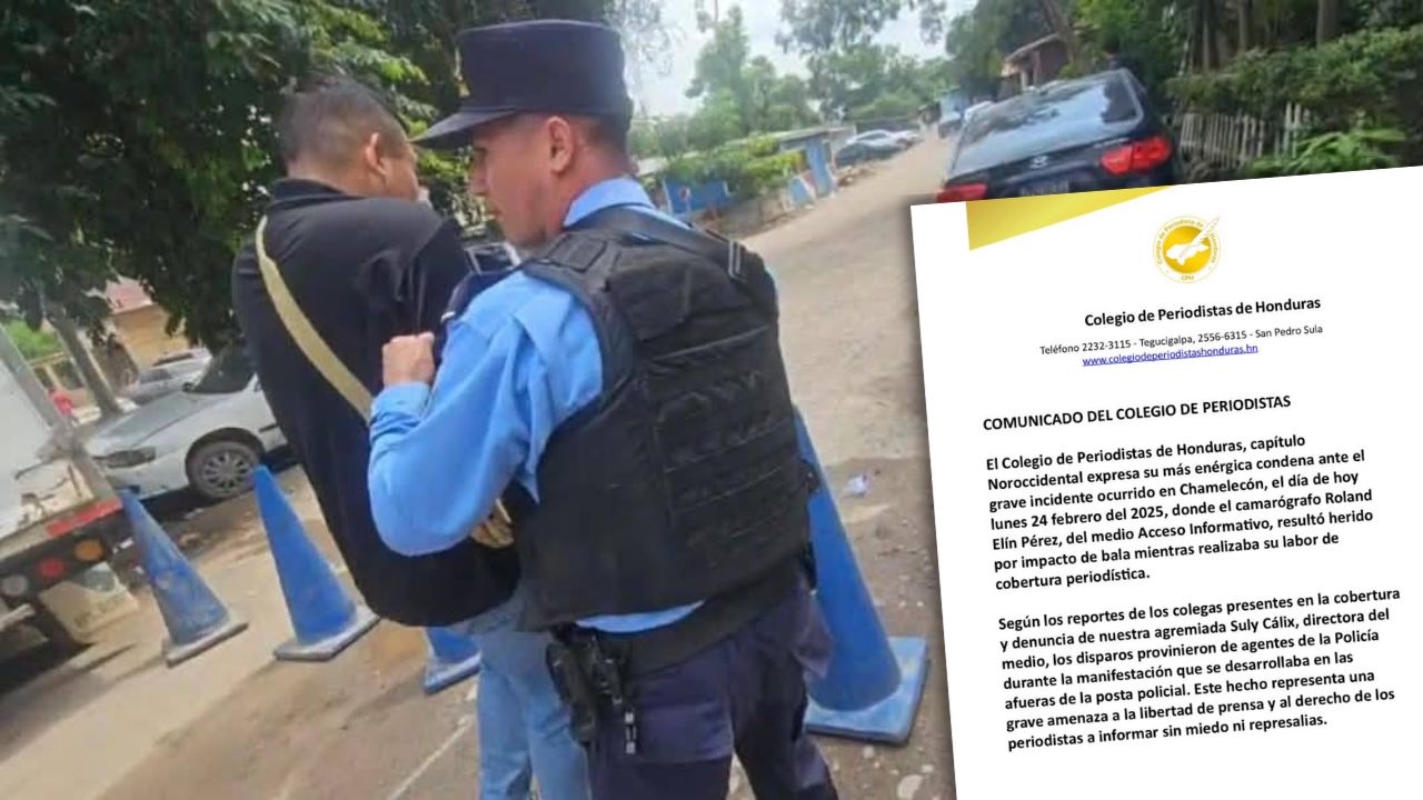 'Ayer eran gases lacrimógenos, hoy son balas': CPH tras disturbios en Chamelecón