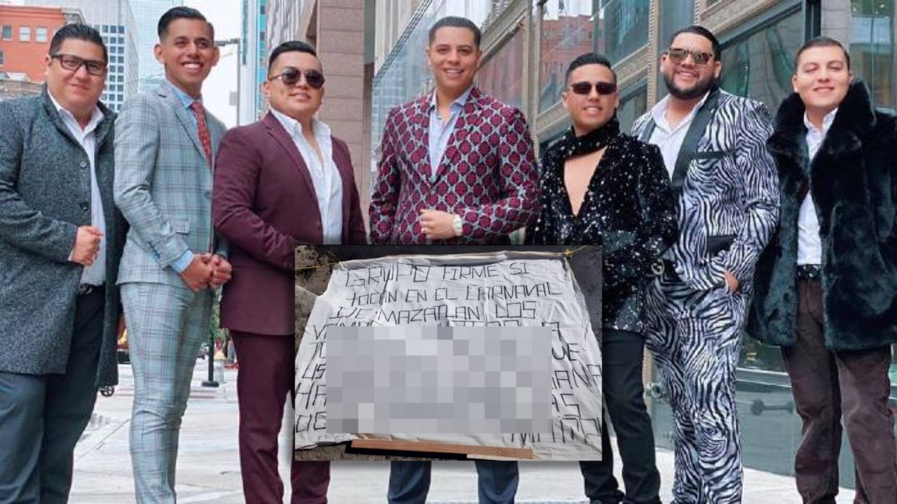 Grupo Firme recibe amenazas a muerte a través de una 'narcomanta' en México