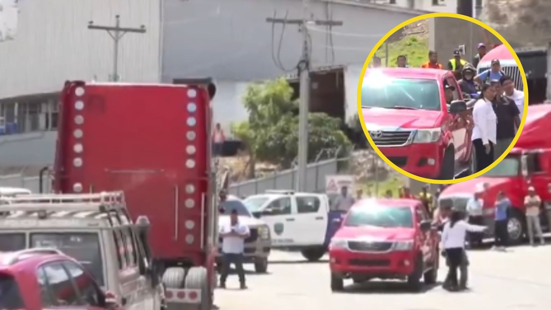 Así fue el hallazgo de hombre muerto dentro de un furgón en colonia de Tegucigalpa