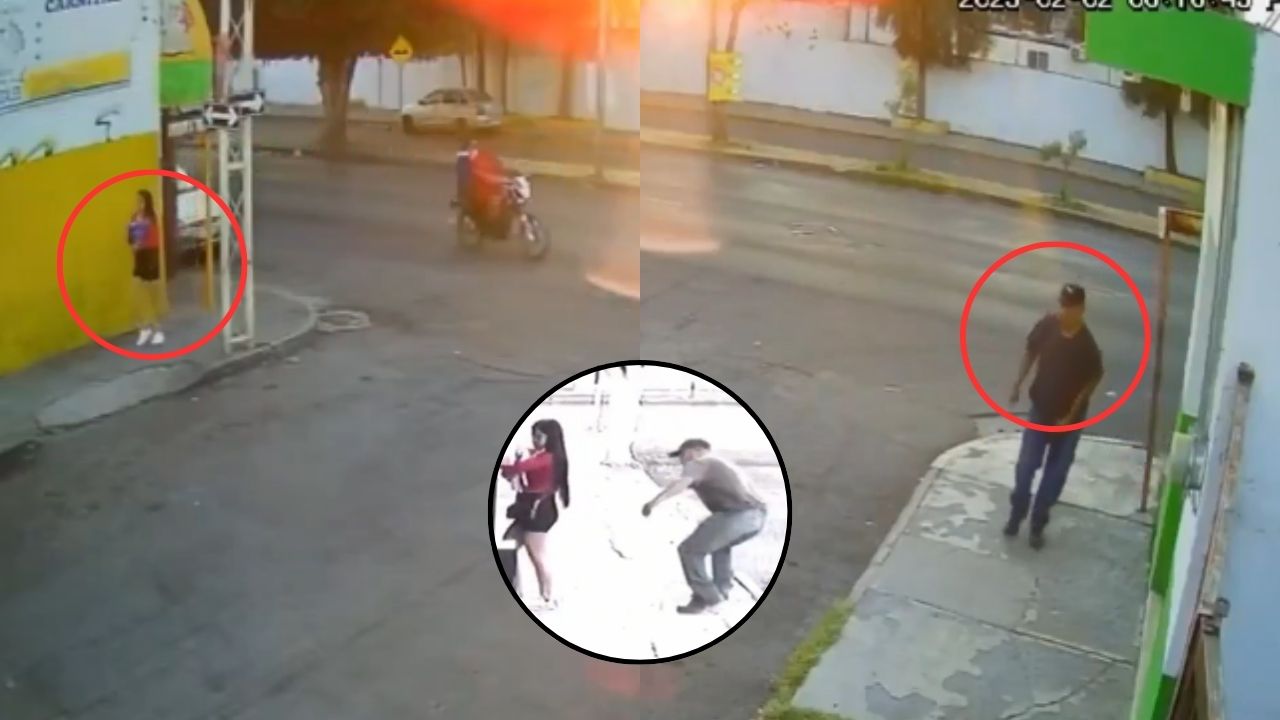 Exponen a sujeto que bajó de su carro solo para morderle su glúteo a una joven