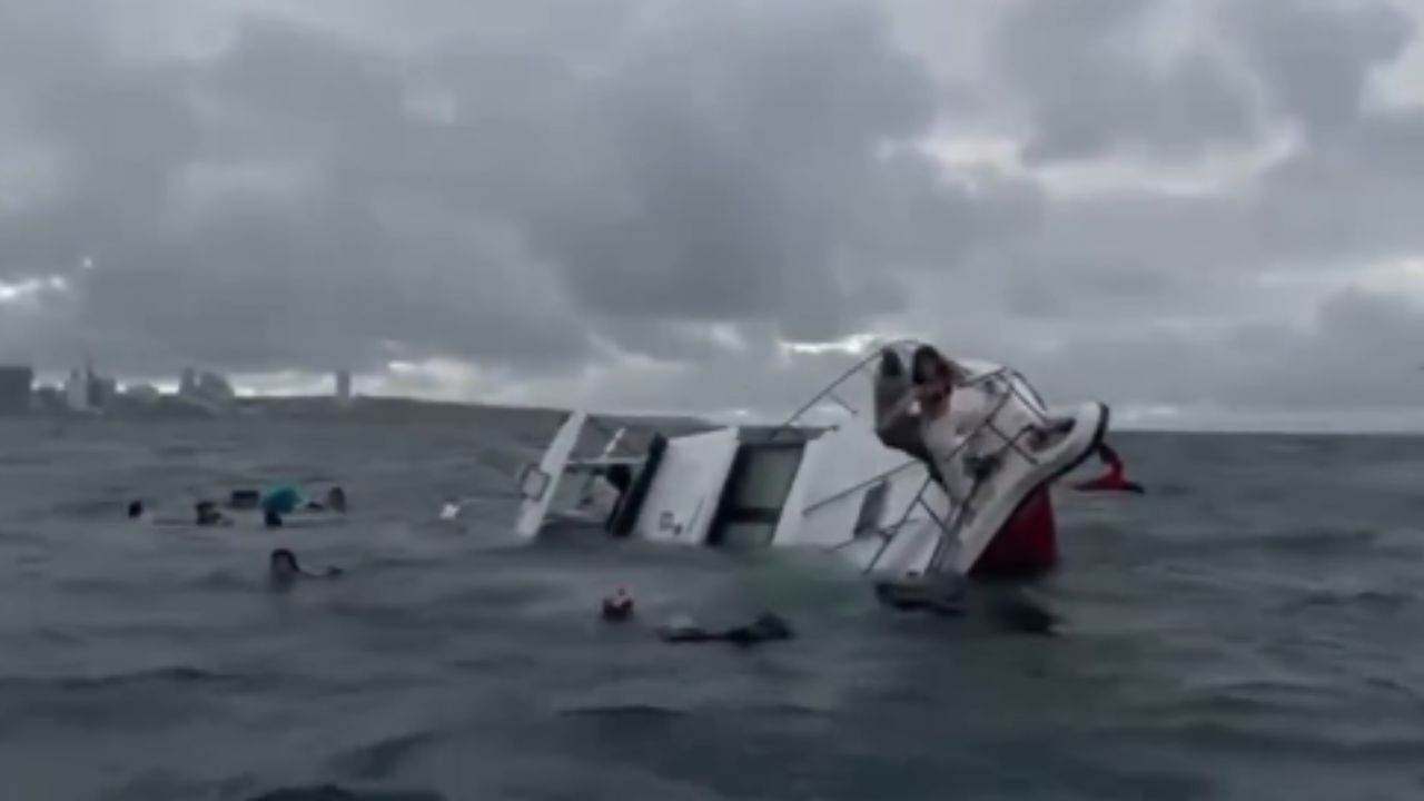 Vídeo: así fue el hundimiento de yate mientras ocupantes celebraban cumpleaños