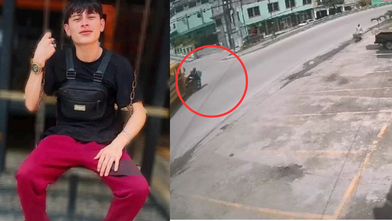 Video de ángulo diferente captó últimos momentos de repartidor al estrellarse contra bus en Copán