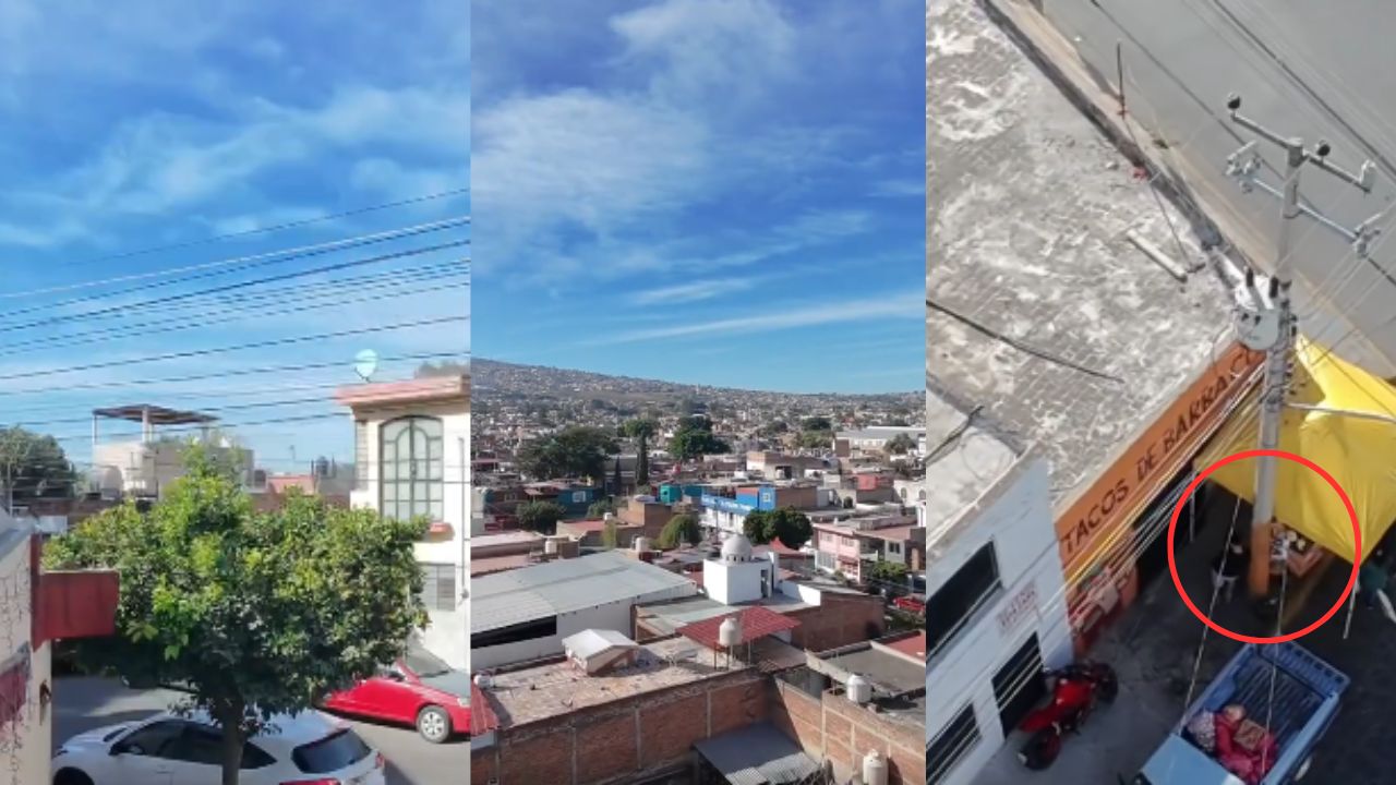 Vídeo: Joven usa un dron para ver si taquería ya abrió antes de salir de su casa